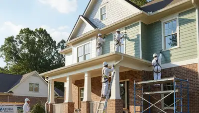 Painting crew serving Memphis, TN with professional interior and exterior house painting services