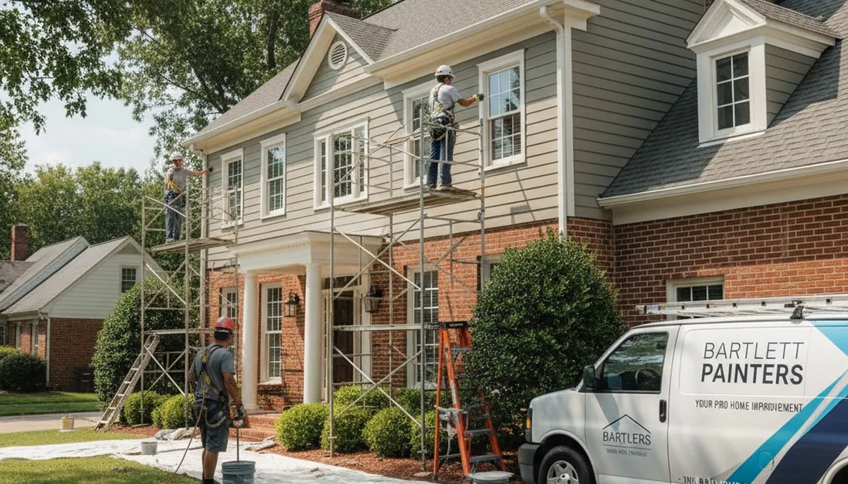 Painting contractors in Memphis, TN applying professional interior and exterior paint services