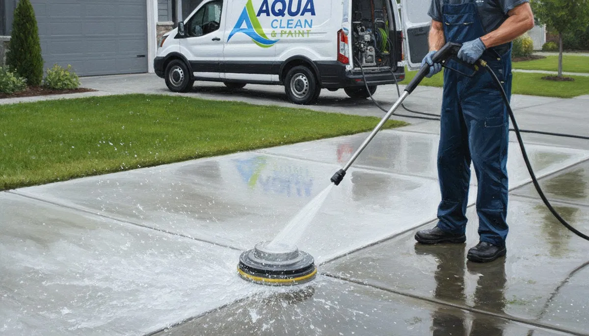 Concrete pressure cleaning in Memphis, TN for driveways, patios, and walkways