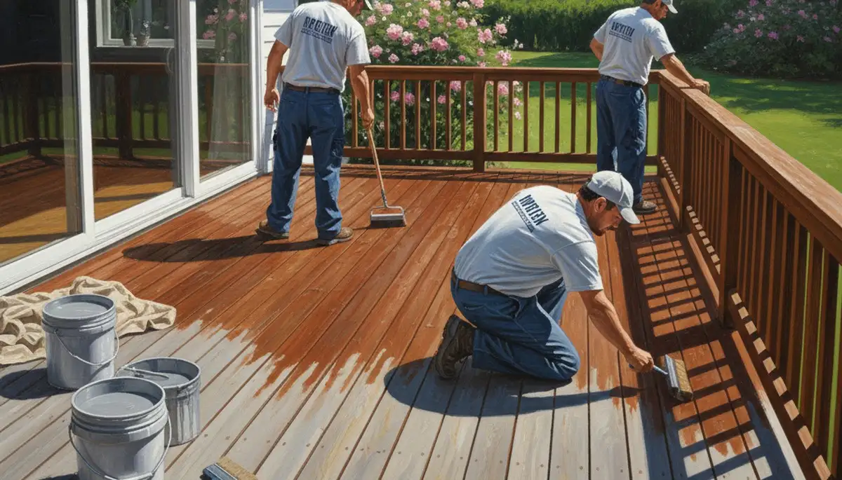Memphis, TN deck painting service protecting and refreshing outdoor wood decks