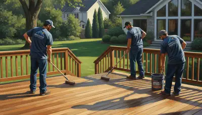 Memphis, TN deck sealing service protecting wood decks from humidity, UV, and moisture damage