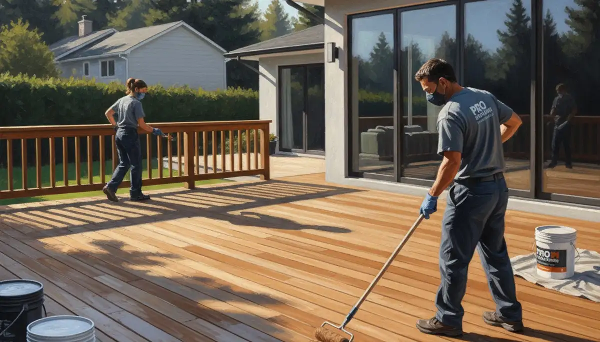 Memphis, TN deck staining by local painters for wood protection and curb appeal