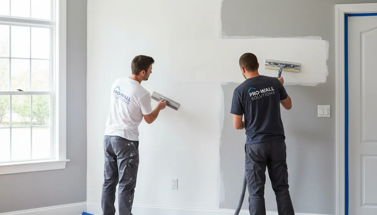 Memphis, TN painters repairing drywall cracks and holes for a smooth wall finish