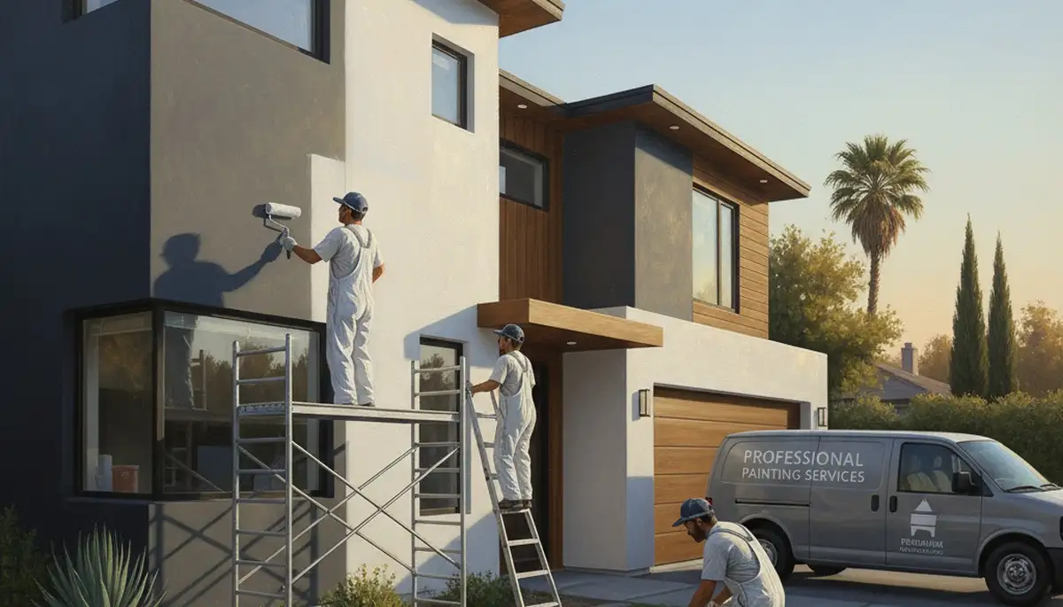 Memphis, TN house painters applying exterior paint for durable home protection