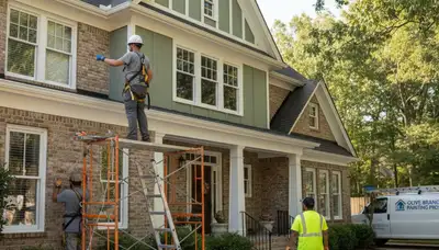 Painting crew providing professional house painting services in Memphis, TN