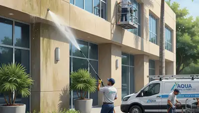 Pressure washing service in Memphis, TN removes mildew and grime from exterior surfaces