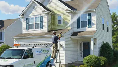 Vinyl siding pressure cleaning in Memphis, TN to remove mold, mildew, and grime