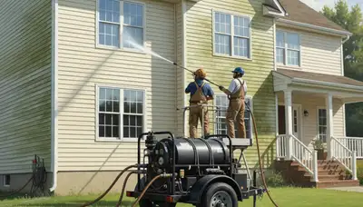 Vinyl siding pressure cleaning in Memphis, TN by Memphis Paint Pros to remove mold and grime