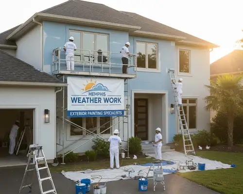 Exterior painting service for Memphis, TN homes designed to protect against weather damage